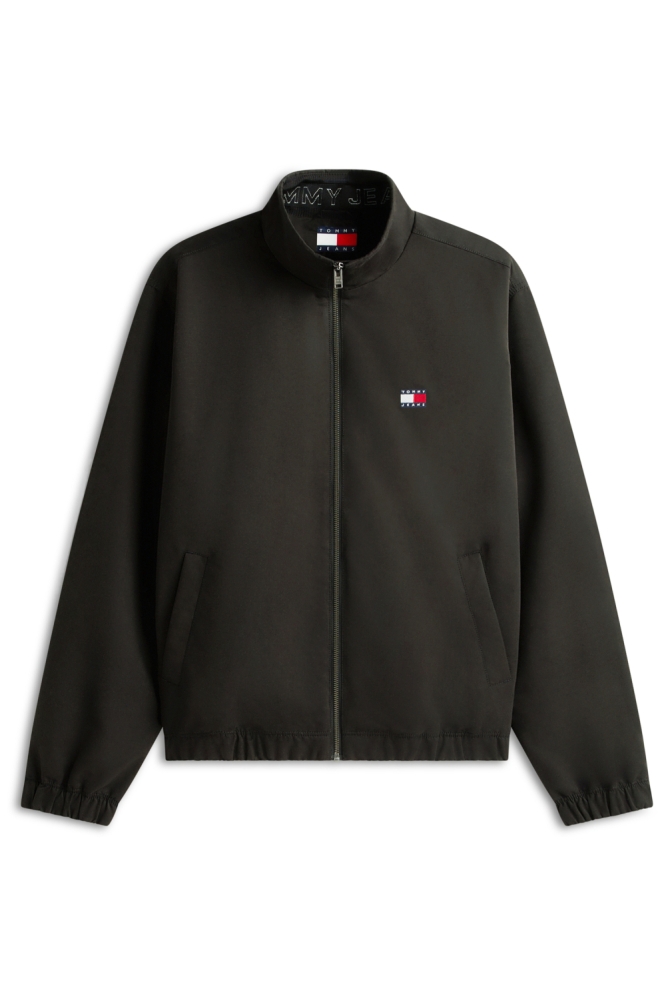 Tommy Jeans zwarte heren jas | Vooraanzicht