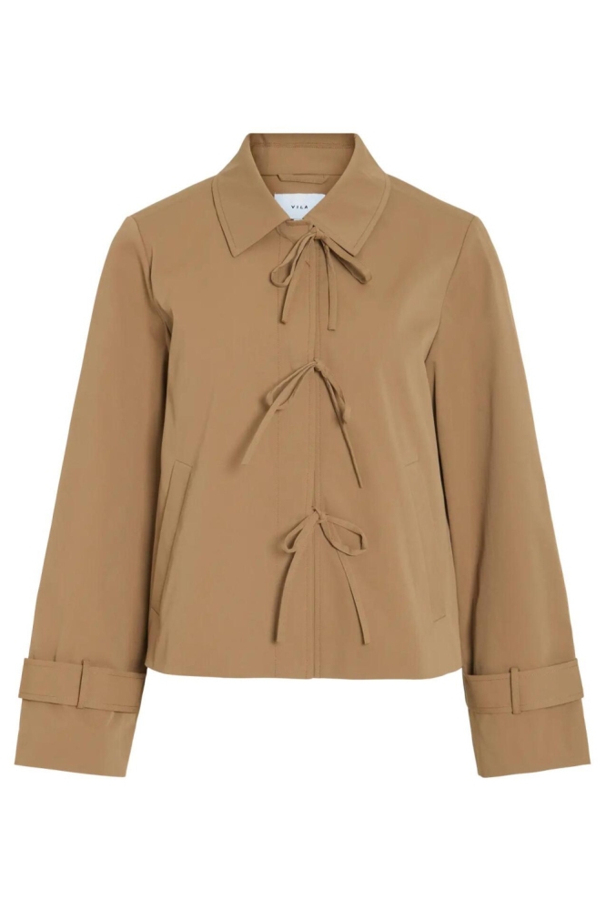 Vila camel dames blazer | Vooraanzicht
