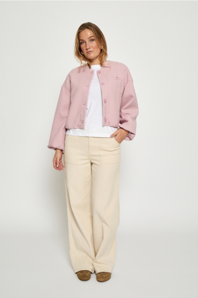 Peppercorn roze dames blazer | Model