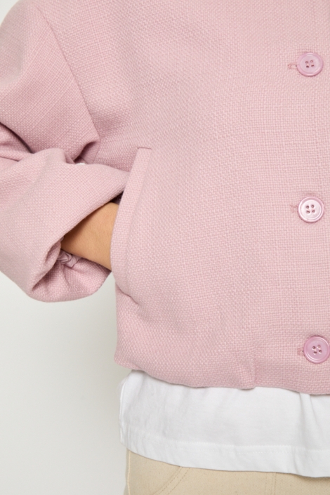 Peppercorn roze dames blazer | Close up