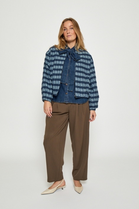 Peppercorn blauwe dames blazer | Model