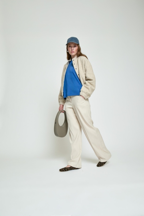 Minus beige dames jas | Model