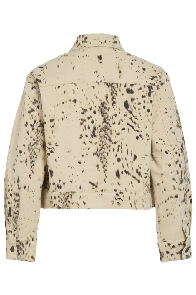 Vila beige dames jas | Vooraanzicht