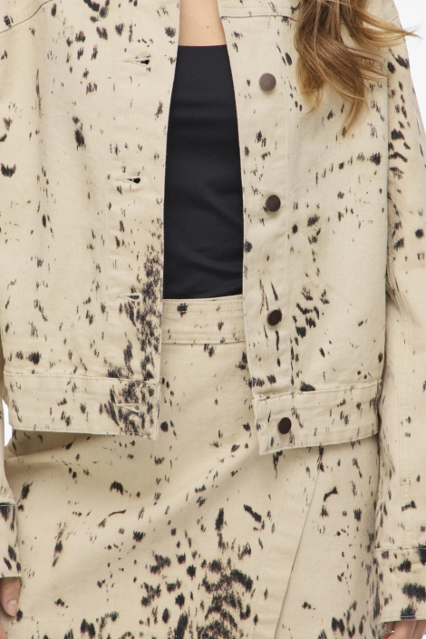 Vila beige dames jas | Kleurstaal