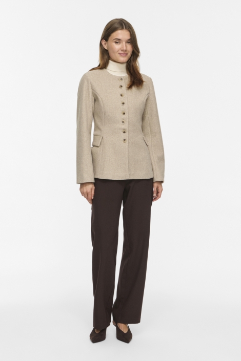 Vila beige dames jas | Model
