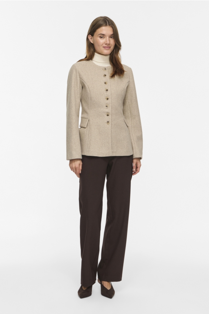 Vila beige dames jas | Model