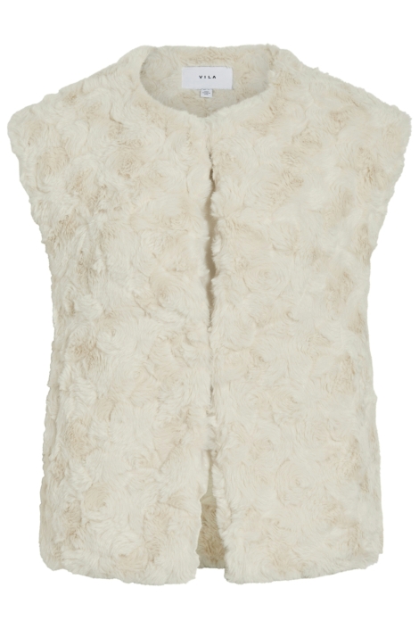 Vila beige dames jas | Vooraanzicht