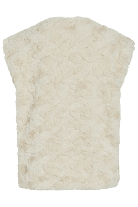 Vila beige dames jas | Achteraanzicht