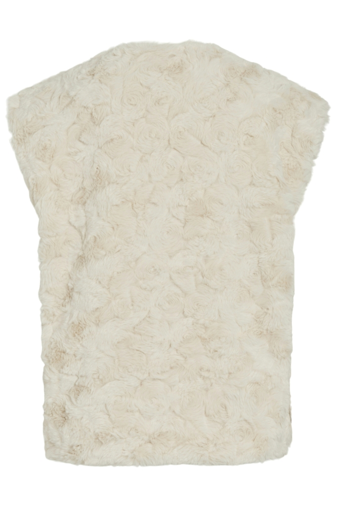 Vila beige dames jas | Achteraanzicht