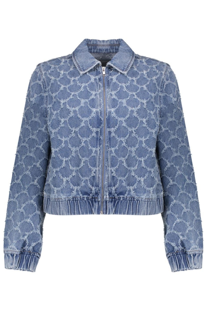 Geisha blauwe dames jas | Vooraanzicht