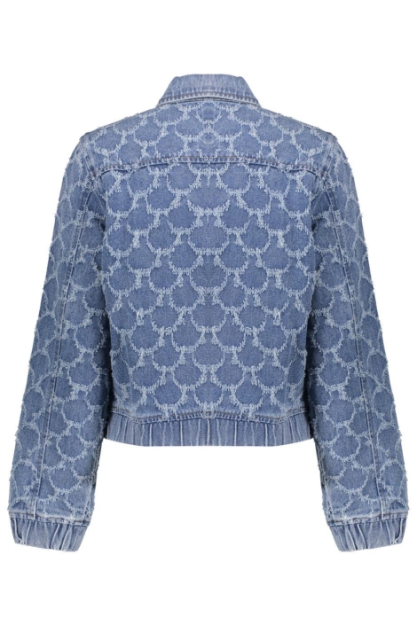 Geisha blauwe dames jas | Achteraanzicht