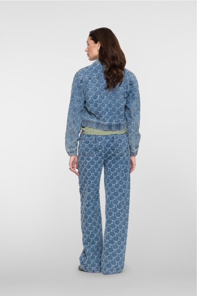 Geisha blauwe dames jas | Model