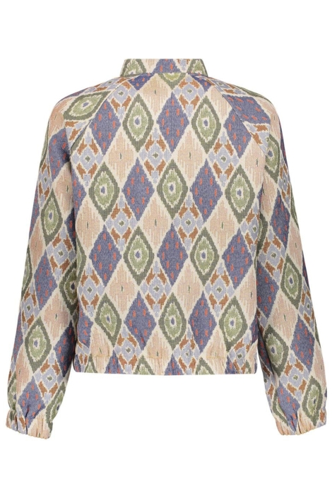 Geisha groene dames jas | Achteraanzicht