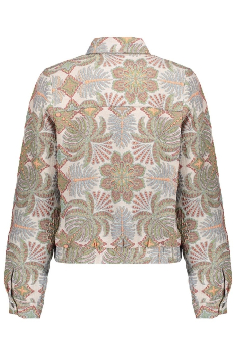 Geisha beige dames jas | Achteraanzicht