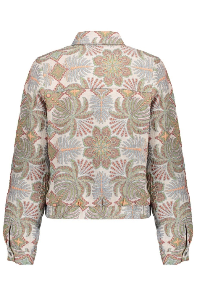 Geisha beige dames jas | Achteraanzicht