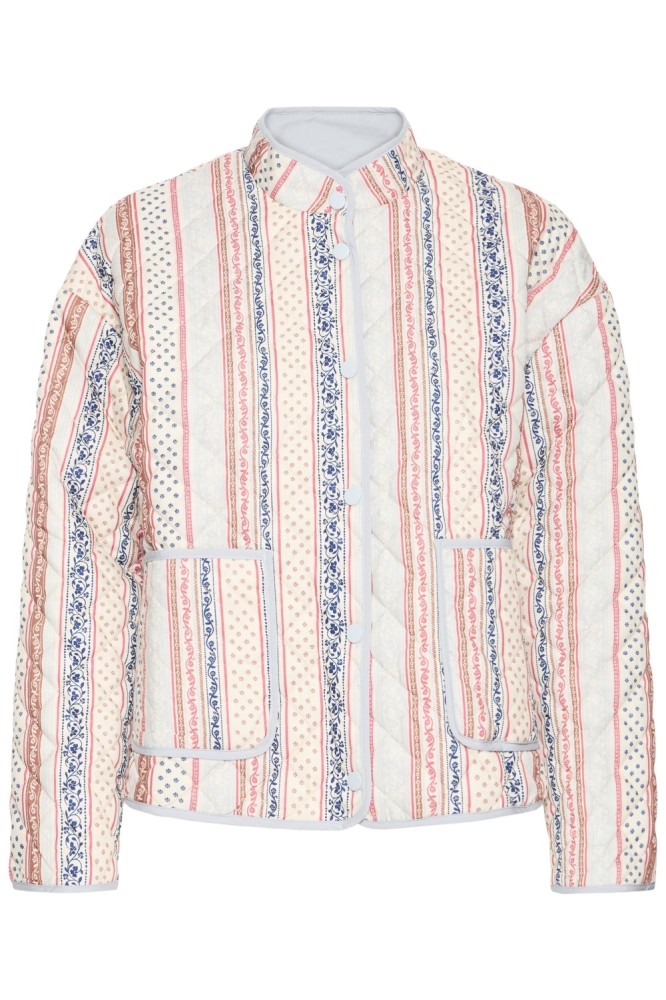 Ichi beige dames blazer | Vooraanzicht