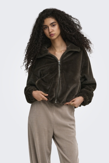 Only Jas ONLDANA SOL FAUX FUR JACKET CC OTW 15373829 Demitasse