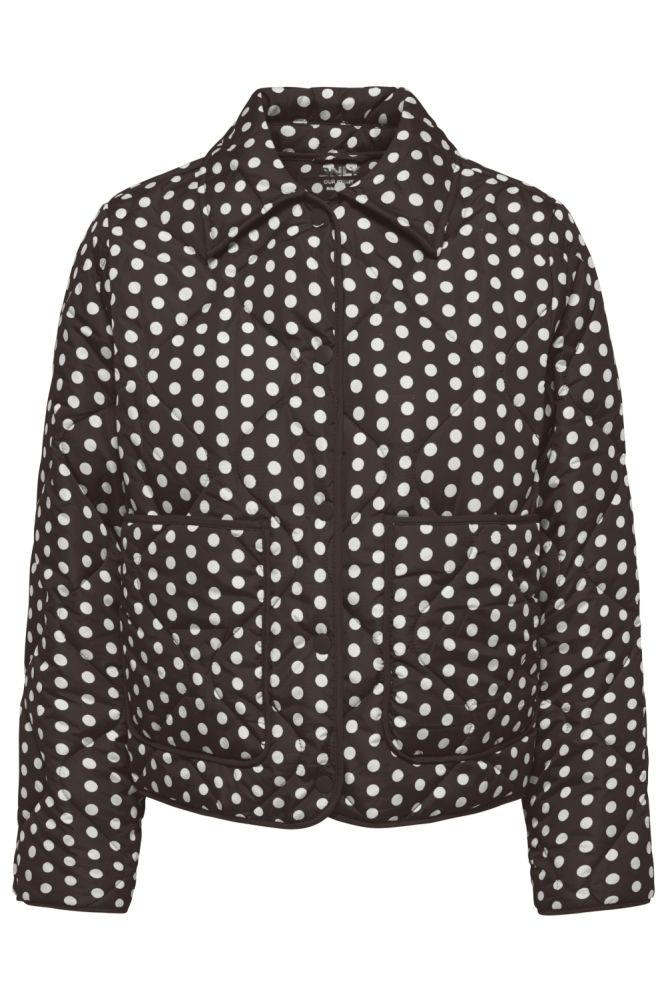 Only bruine dames jas | Vooraanzicht