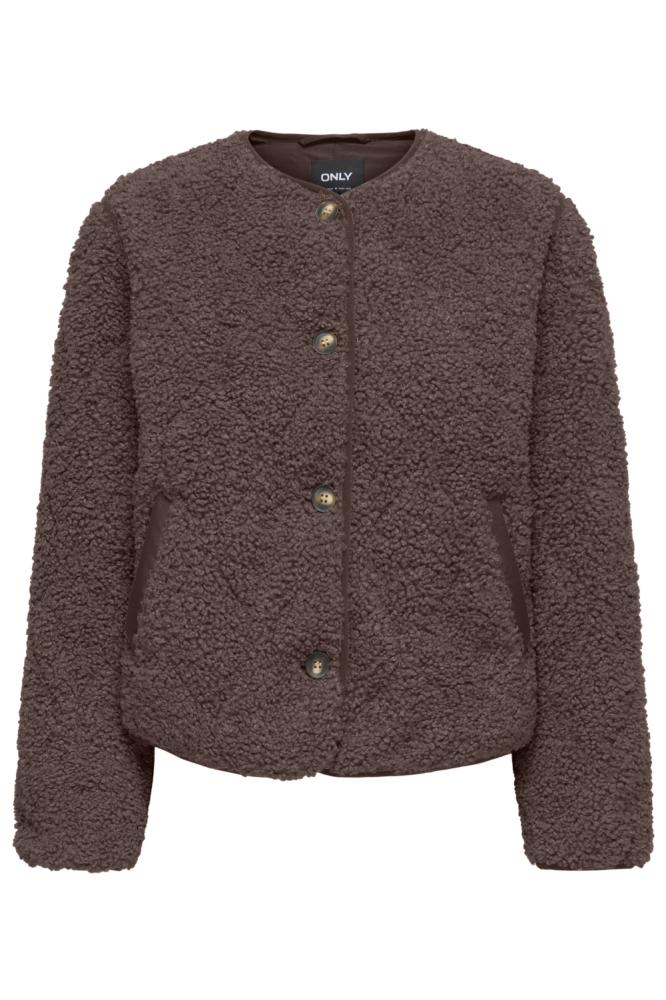 Only bruine dames vest | Vooraanzicht