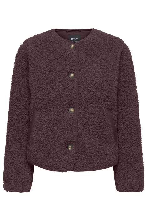 Only bordeaux dames vest | Vooraanzicht