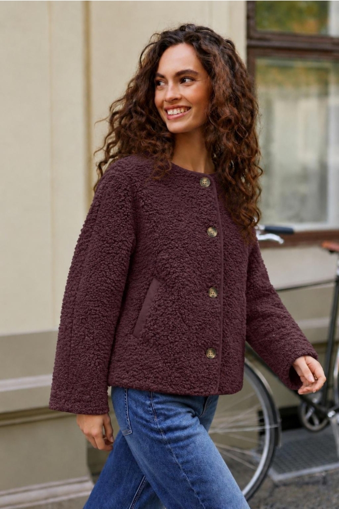 Only bordeaux dames jas | Model