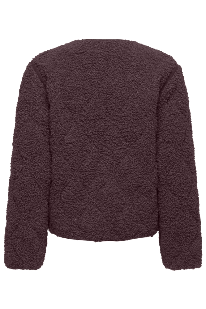 Only bordeaux dames vest | Achteraanzicht