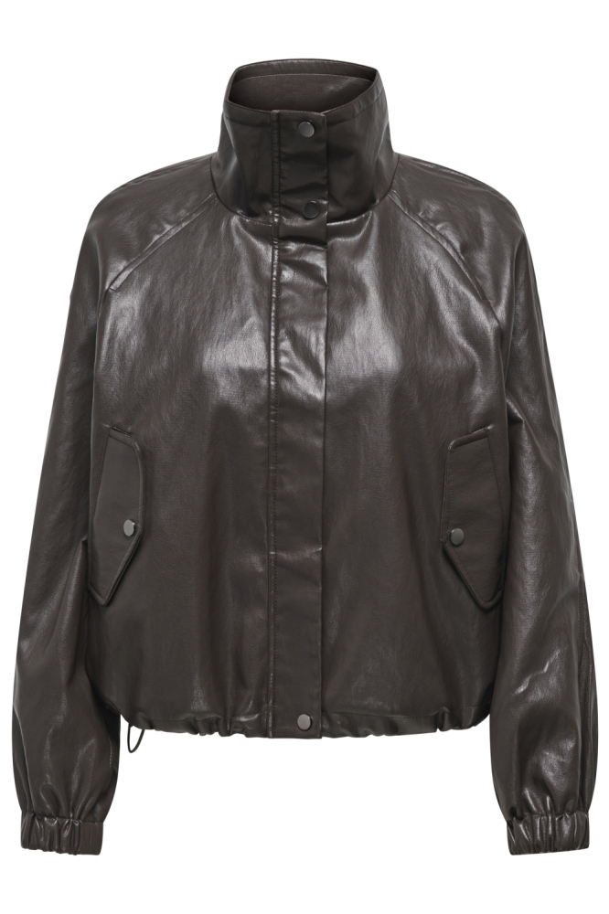 Only bruine dames jas | Vooraanzicht