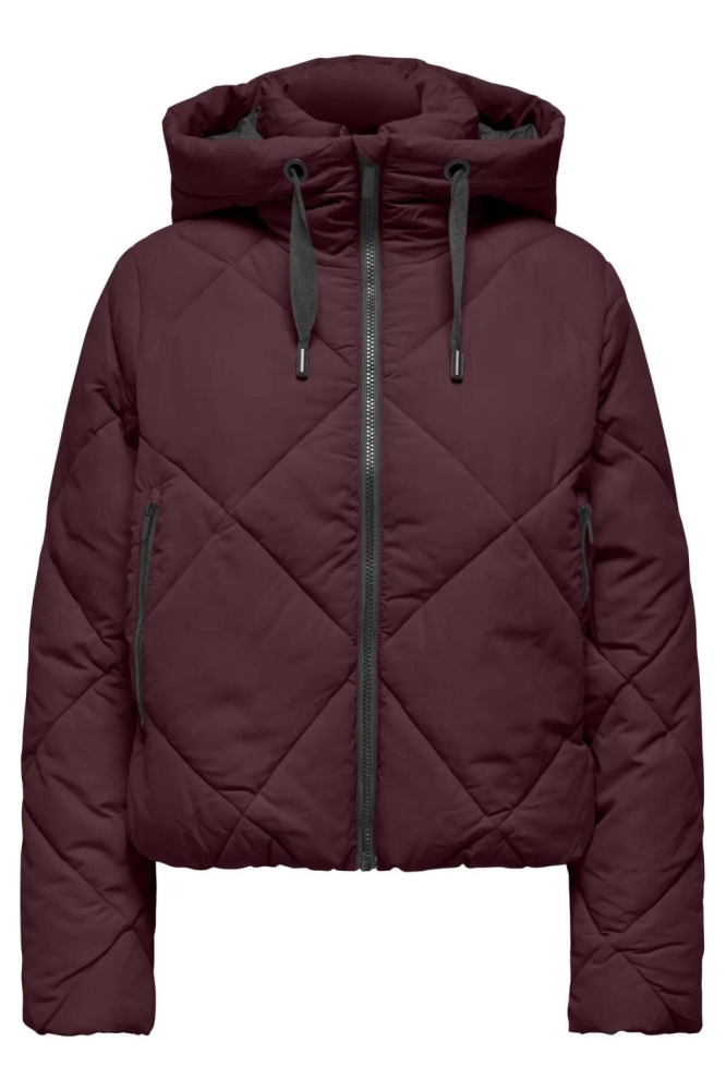 Only bordeaux dames jas | Vooraanzicht