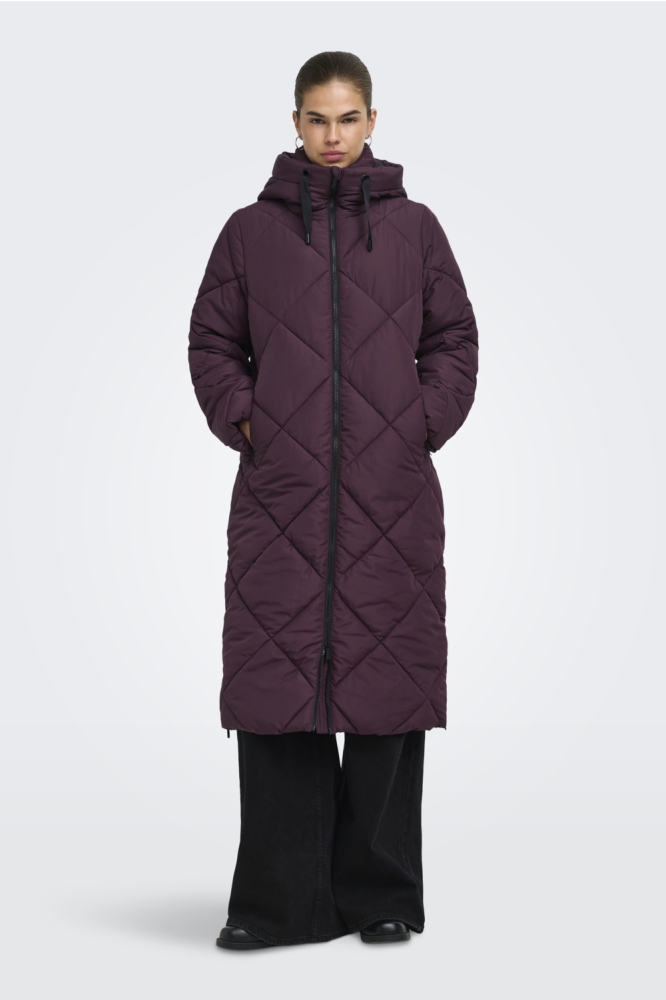 Only bordeaux dames jas | Model vooraanzicht