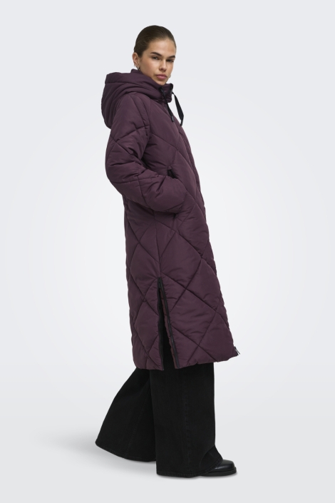 Only bordeaux dames jas | Model zijaanzicht