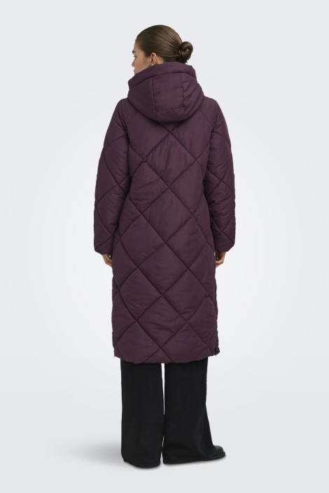 Only bordeaux dames jas | Model achteraanzicht