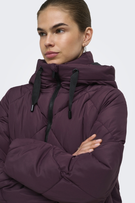 Only bordeaux dames jas | Close up