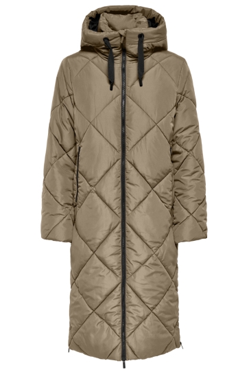 Only Jas ONLMAGGI LONG HOOD PUFFER CC OTW 15373236 SILVER MINK