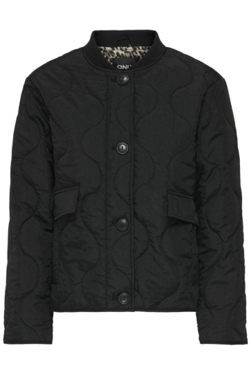 Only Jas ONLSALSA QUILTED JACKET CC OTW 15373694 Black/LEO