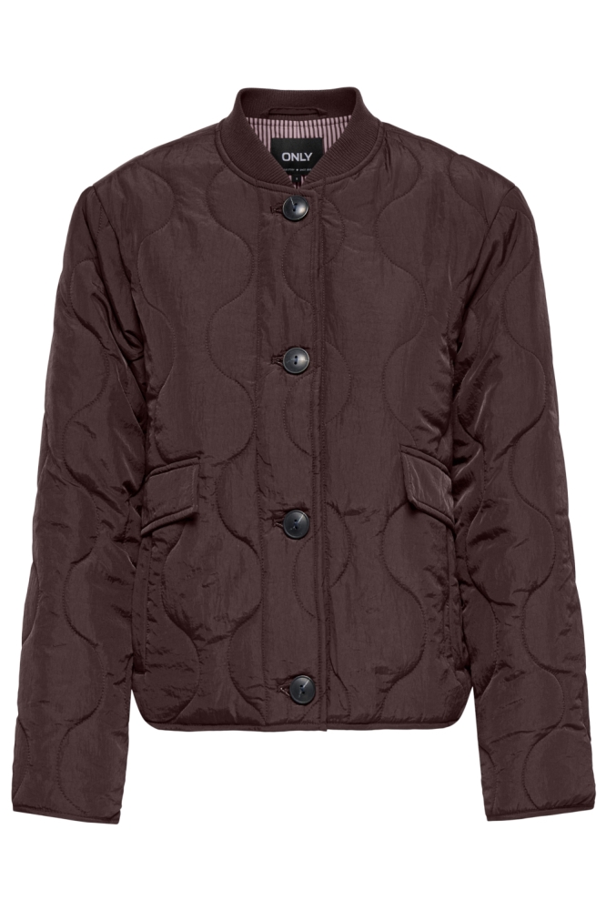 Only bruine dames jas | Vooraanzicht