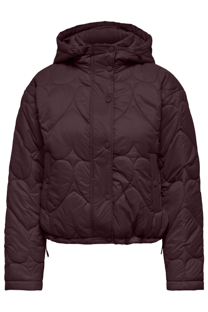 Only bordeaux dames jas | Vooraanzicht