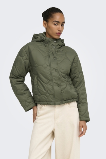 Only Jas ONLTAHIA LW HEART HOOD JACKET CC OT 15373691 KALAMATA
