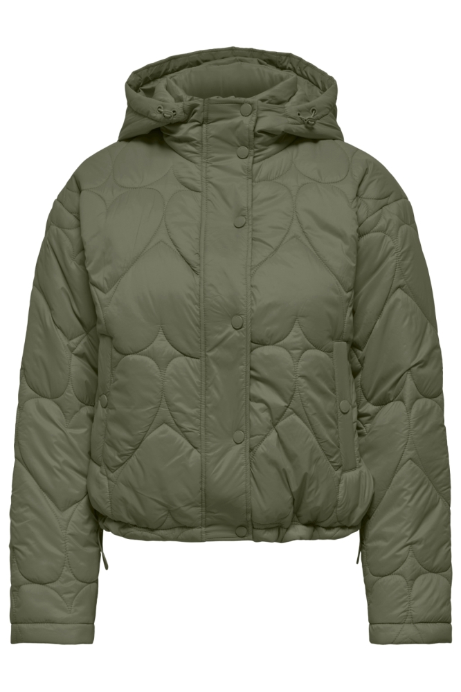 Only groene dames jas | Vooraanzicht