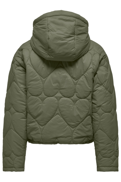 Only groene dames jas | Achteraanzicht