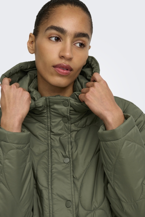 Only groene dames jas | Close up