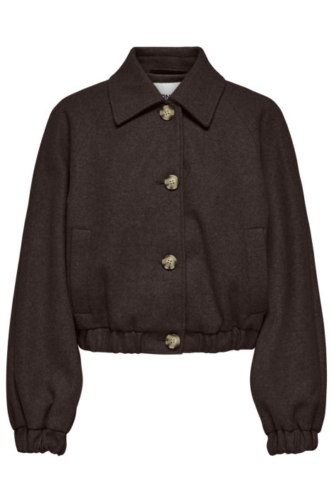 Only bruine dames jas | Vooraanzicht