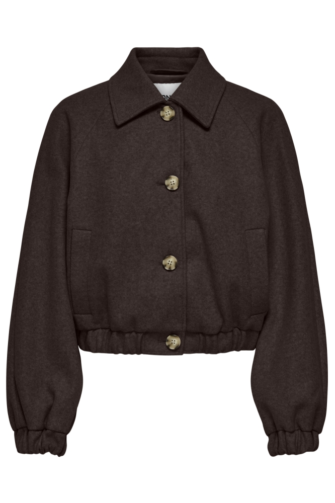 Only bruine dames jas | Vooraanzicht