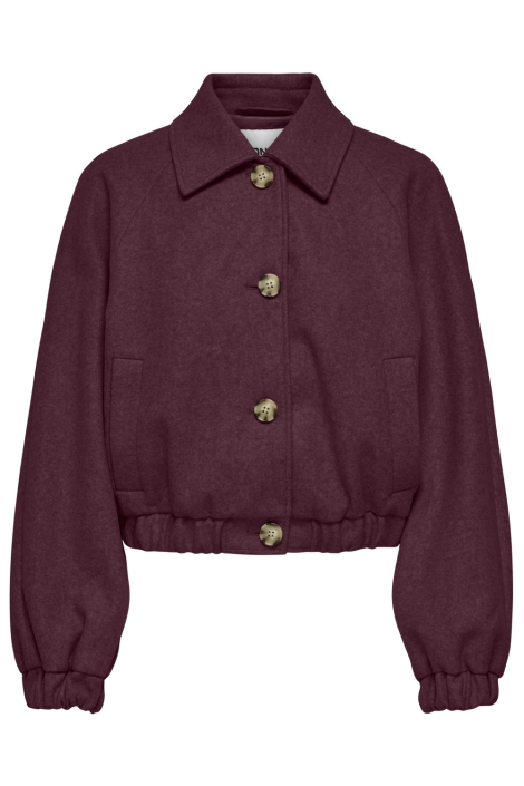 Only bordeaux dames jas | Vooraanzicht