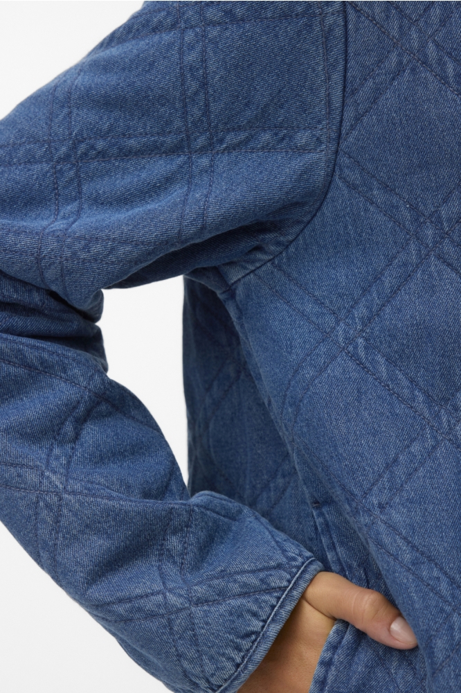 Vero Moda blauwe dames jas | Close up