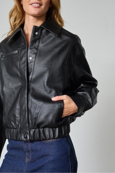 SisterS point zwarte dames jas | Close up