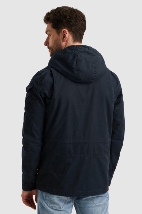 PME legend blauwe heren jas | Model achteraanzicht