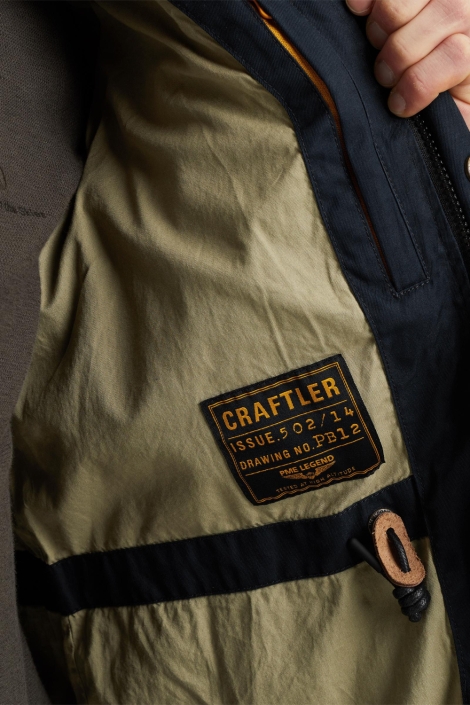 PME legend blauwe heren jas | Close up