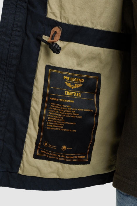 PME legend blauwe heren jas | Close up