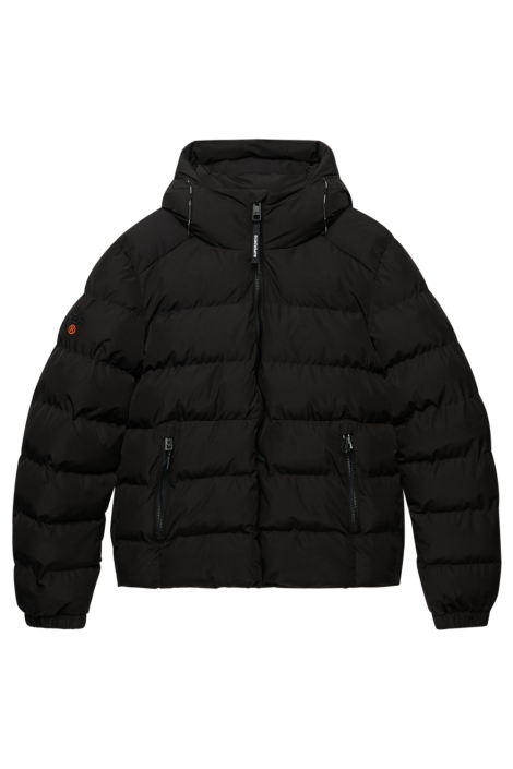 Superdry zwarte heren jas | Vooraanzicht