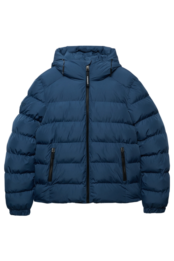Superdry blauwe heren jas | Vooraanzicht